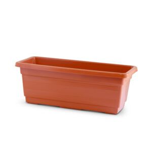 אדנית פלסטיק חומה עם עיצוב פשוט ועמיד | אדנית לגידול צמחים המתאימה לשימוש פנימי או חיצוני