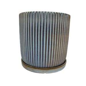 כלי קוטר 18 כחול פסים נקודות